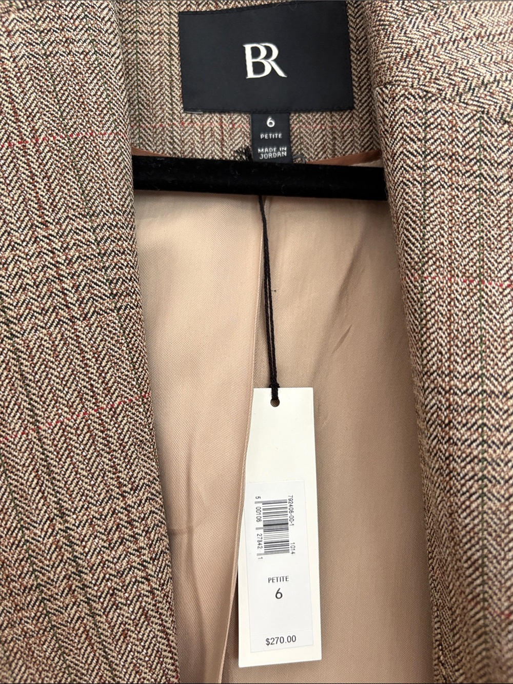 NWT Banana Republic Plaid Blazer - Picture 2 of 7